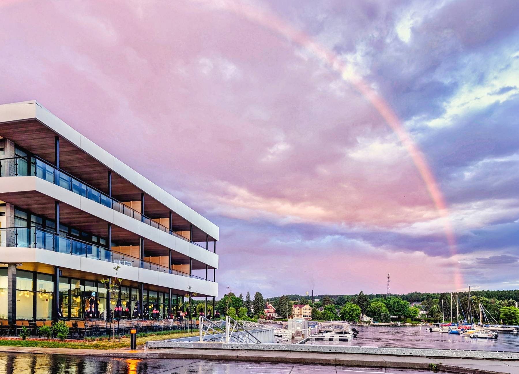 Le Bistro du Lac, marina de Lac-Mégantic